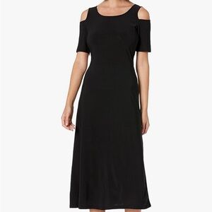 Tiana B. Black Cold Shoulder Dress